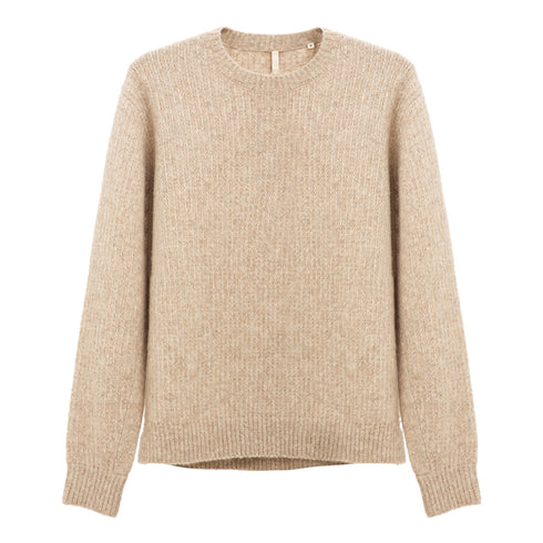 Hello Sunflower Yak Sweater Beige 3033 Degli Uberti